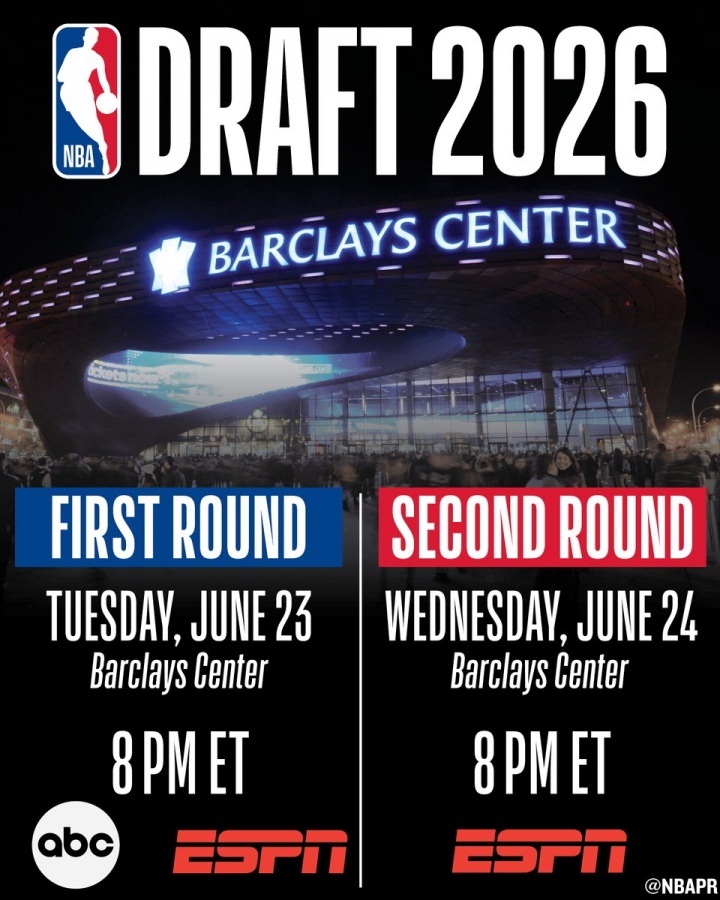 开云体育-超级大年来了！26年NBA选秀大会定档：6月24日首轮 25日次轮